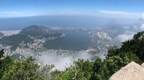 Vista do Rio de Janeiro do alto do Corcovado